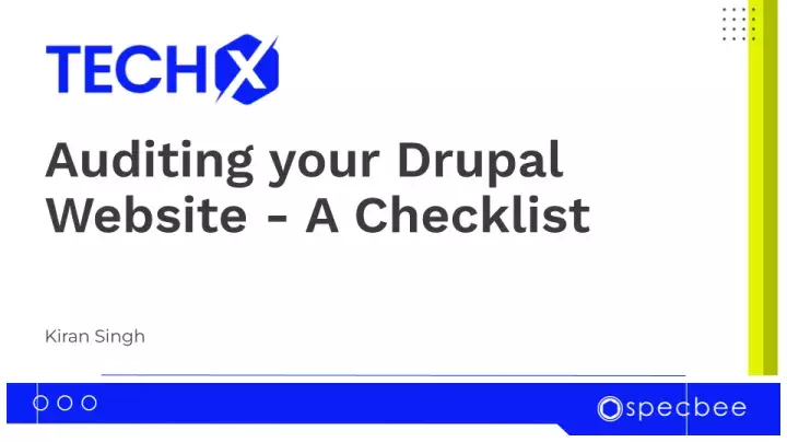 Auditing Drupal Website