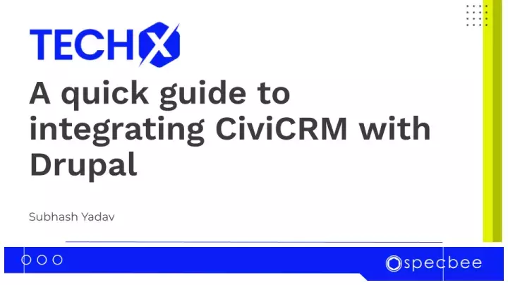 Guide to integrating CiviCRM