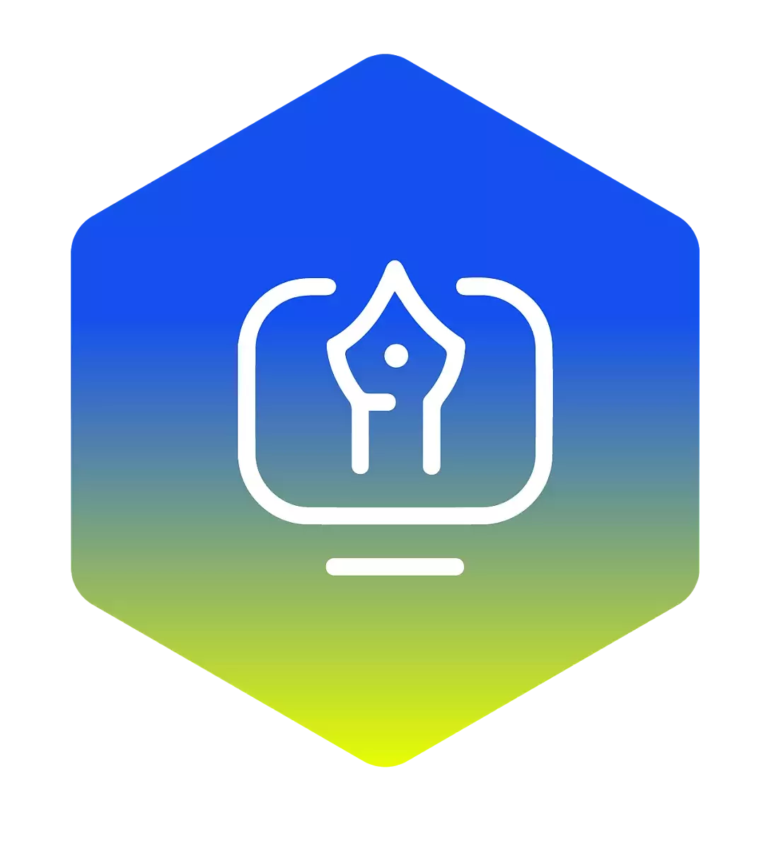 build application icon in an polygon