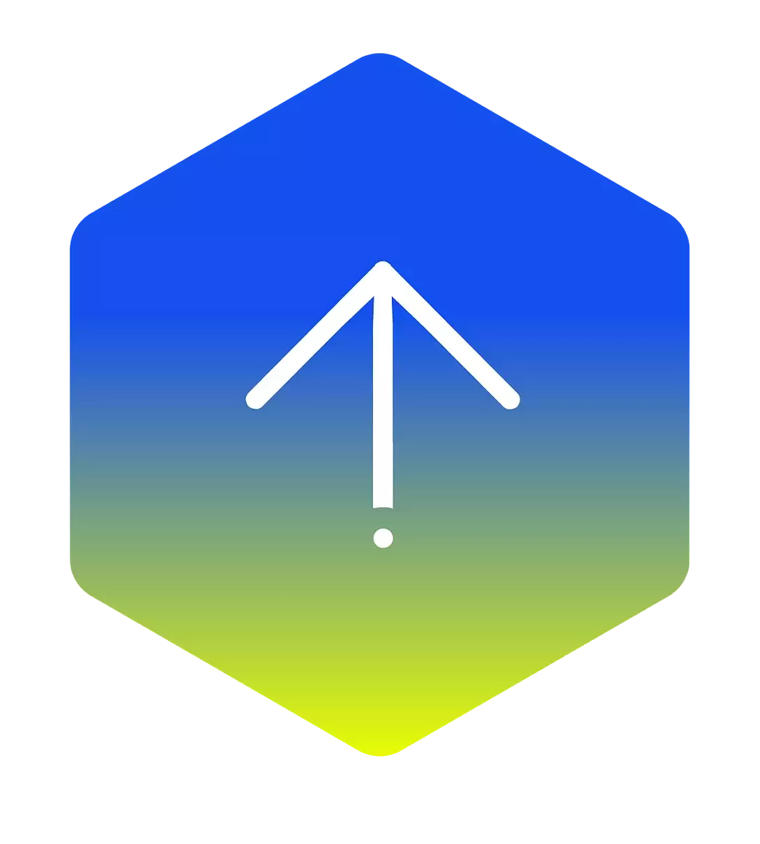 migrate content icon in an polygon