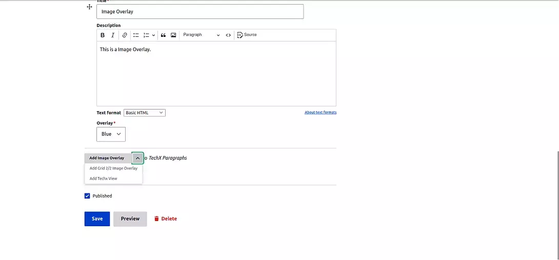 add image overlay