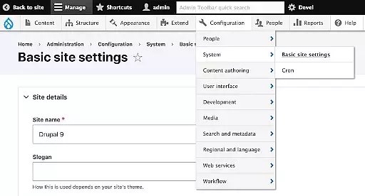 basic site setting