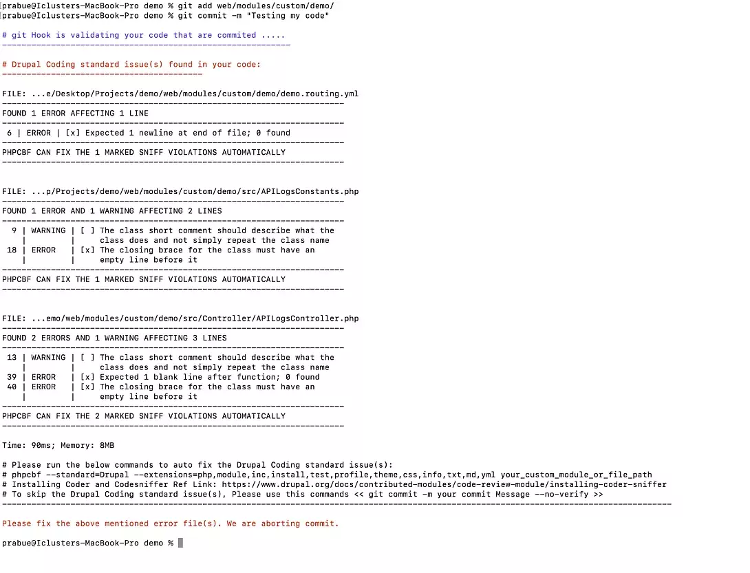 commit code