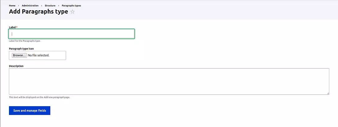 paragraphs type